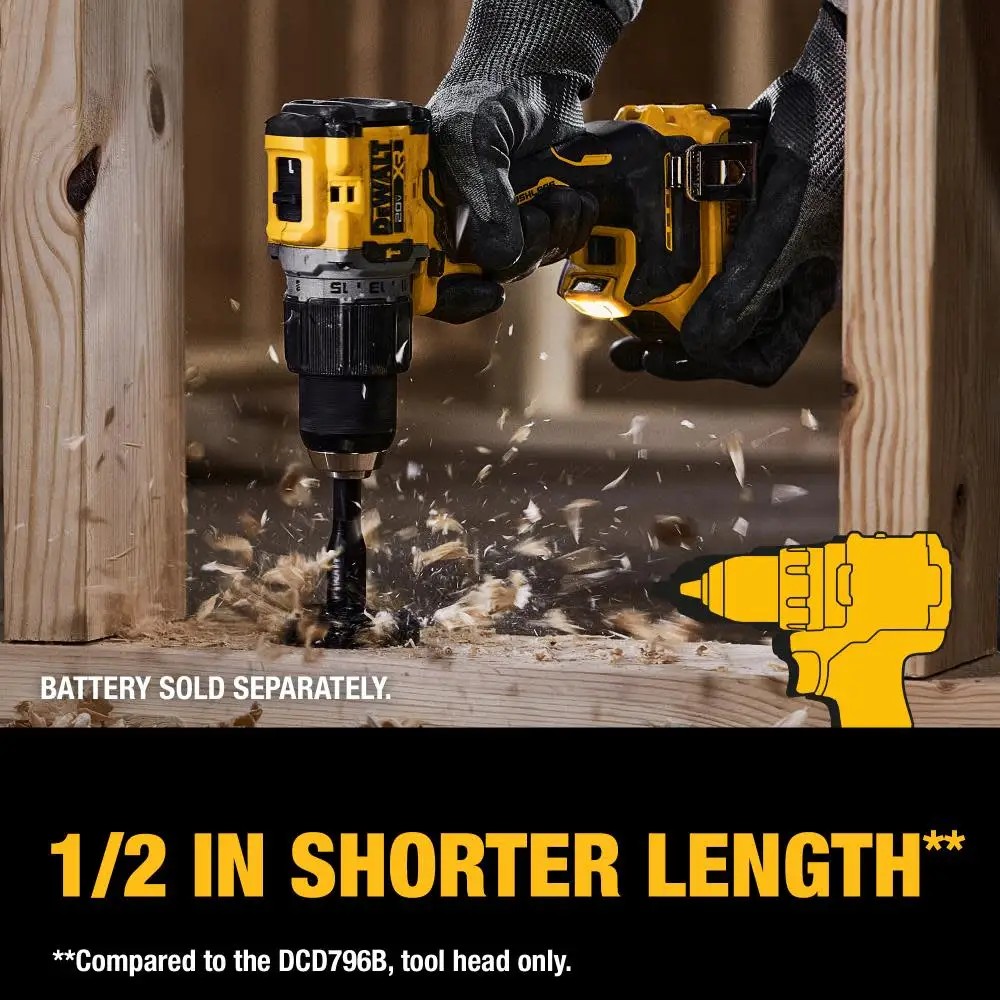 Jual DeWalt DCD805 Kit 1/2in Brushless Cordless Hammer Drill Driver 20V ...