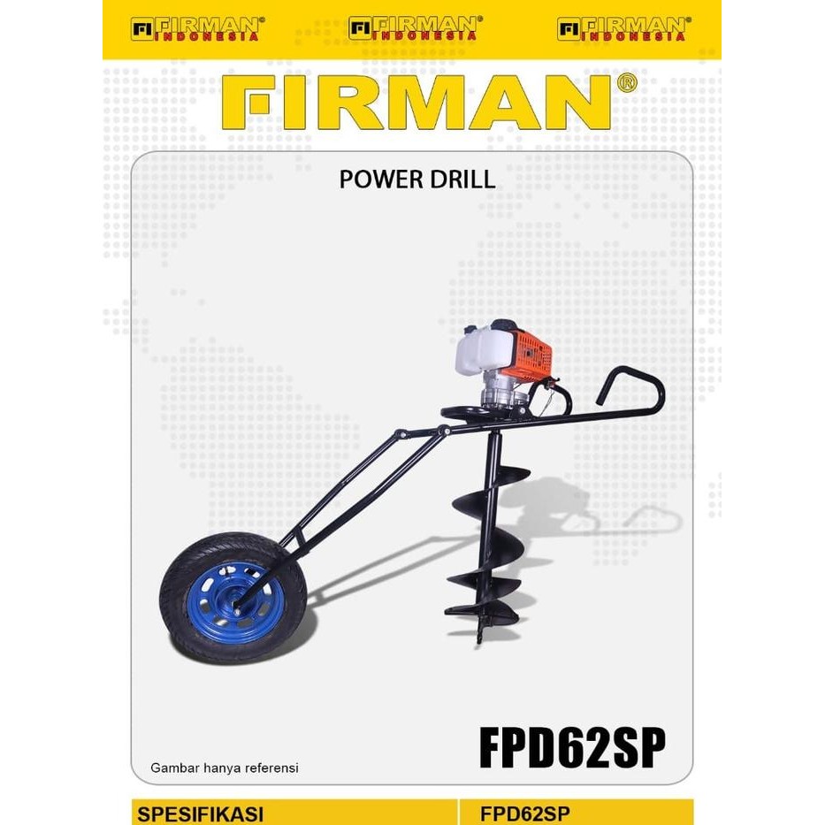 Jual Mesin Bor Tanah FIRMAN FPD62SP Earth Auger Drill FPD 62SP FPD-62SP ...