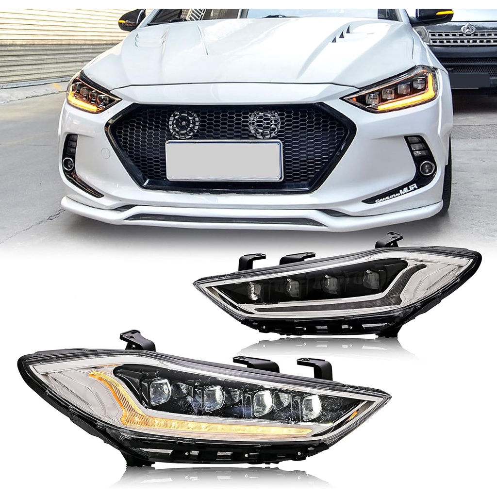 Jual MONC LED Headlights For Hyundai Elantra 2017 2018 With The Start ...