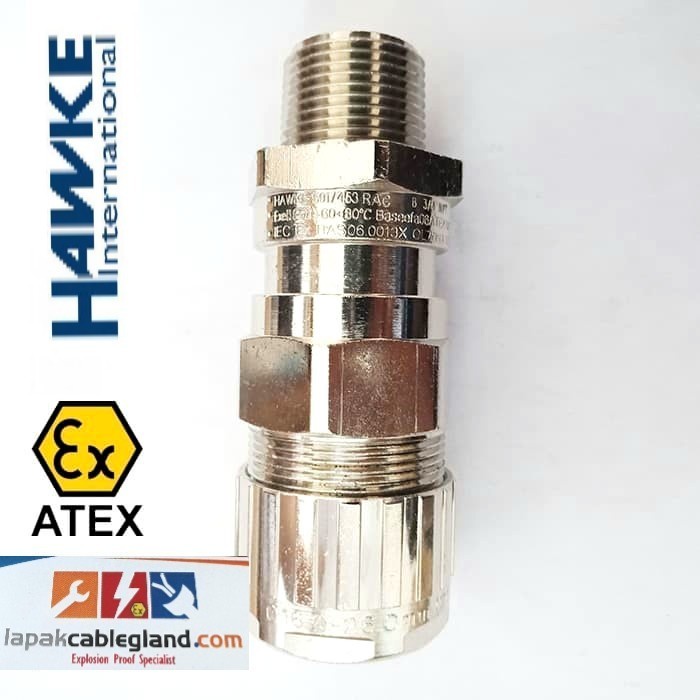 Jual Cable Gland Industrial Hawke 153/Rac/Os/M20 Brass Nickel C/W ...