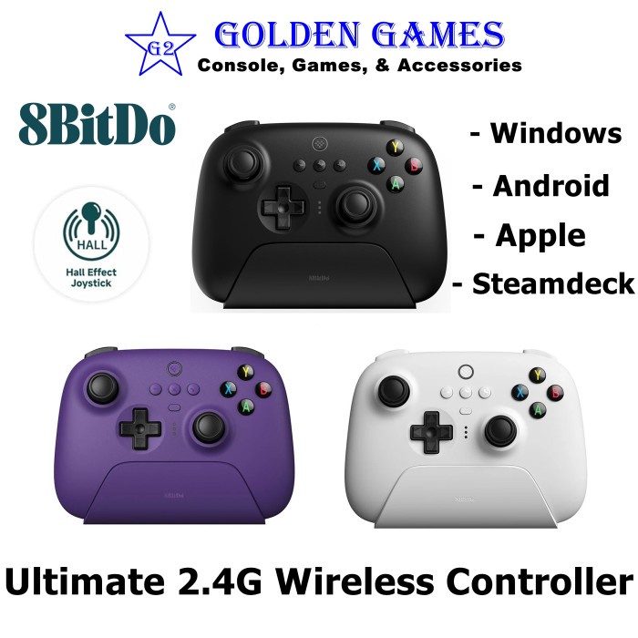 Jual 8BitDo Ultimate 2.4G Wireless Controller Hall Effect for Windows ...