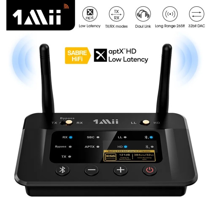 1Mii B03Pro Bluetooth 5.0 Transmitter Receiver With Mauritius - View #7