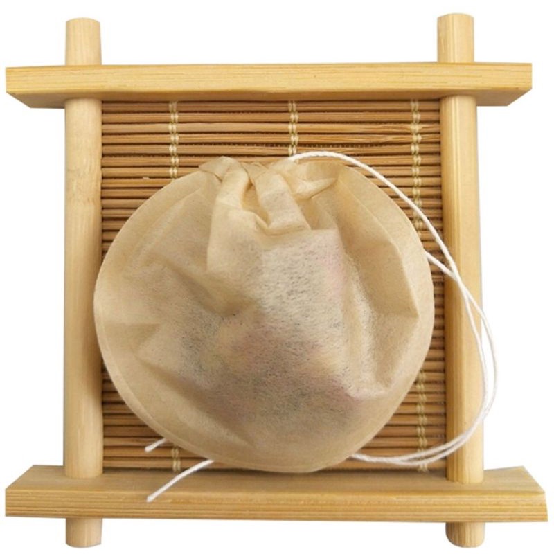 Jual HJE Natural Wood Pulp Tea Bag / kantong teh kertas bulat 50 pcs ...