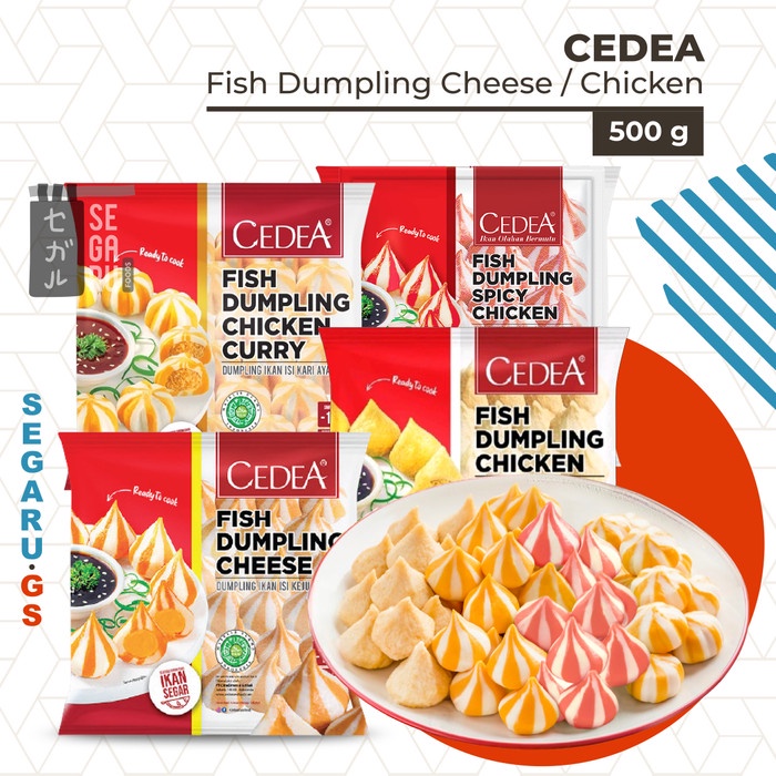Jual Cedea Fish Dumpling Cheese / Chicken / Curry / Spicy 500 Gram ...