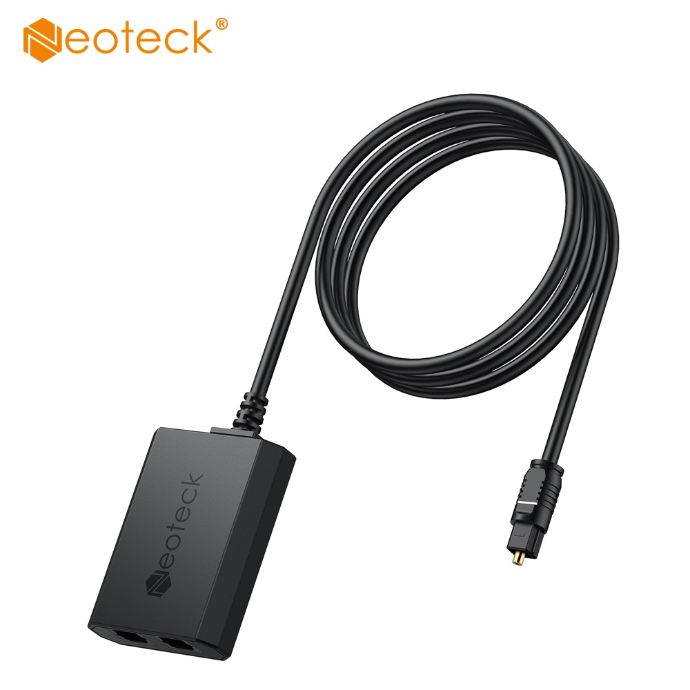Jual Neoteck Toslink Spdif Optical Digital Audio Splitter 1 Male Input ...