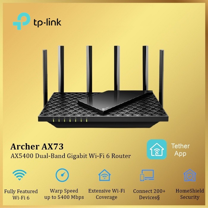 Jual Tp-link Archer AX73 AX5400 Wifi 6 Wireless Router Tplink AX 73 AX ...