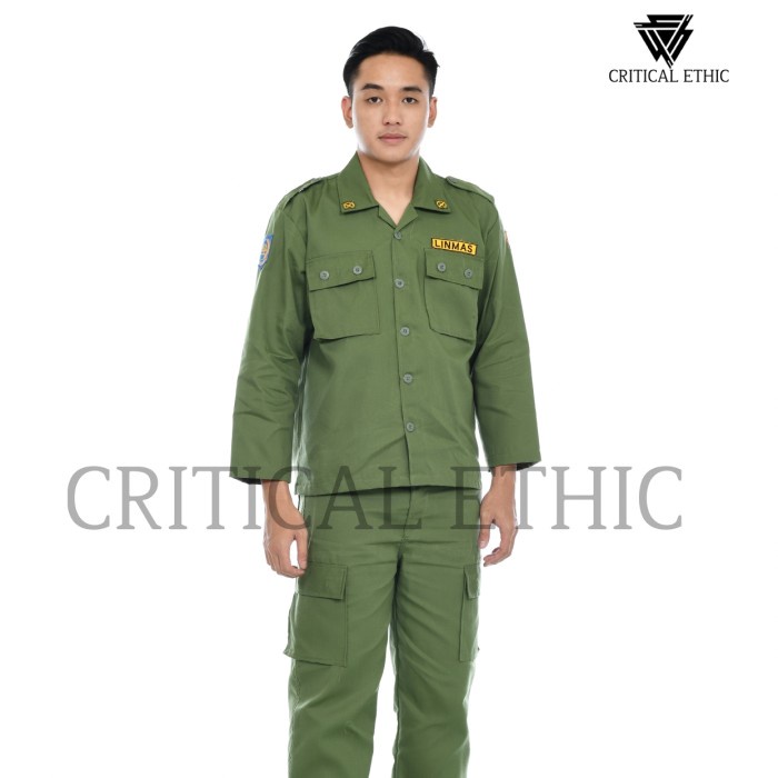 Jual Produk Viral Seragam Linmas Hansip Satlinmas Stelan Linmas Baju ...