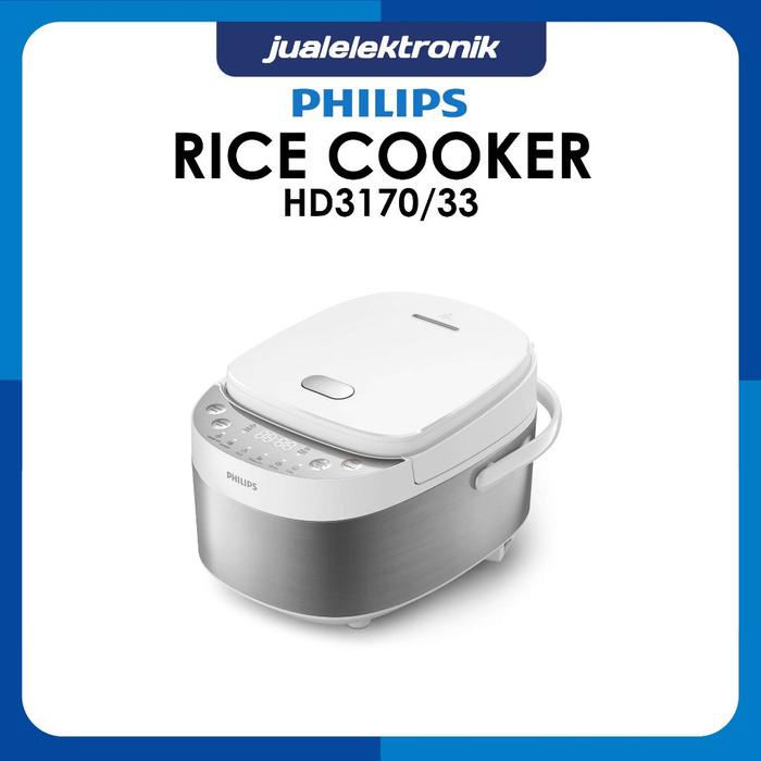 Jual Philips HD3170/33 Penanak Nasi Rice Cooker 0,85 Liter White - 8 ...