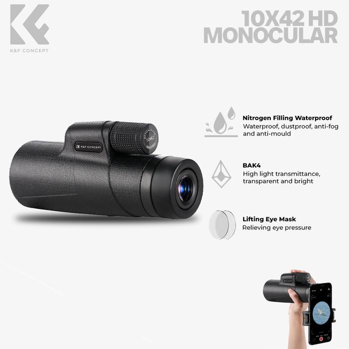 Jual KNF Concept Monocular HD 10x42 Spooting Scope - IP65 for Wildlife ...