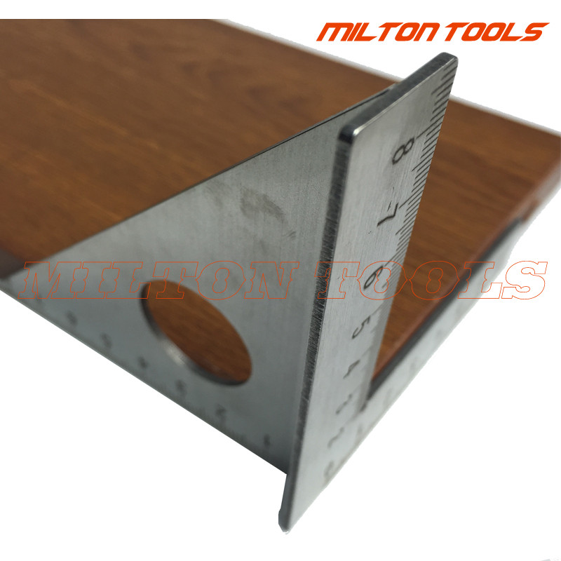 Jual NEW 45 degree Stainless Steel Triangle Square ruler Rafter Speed ...