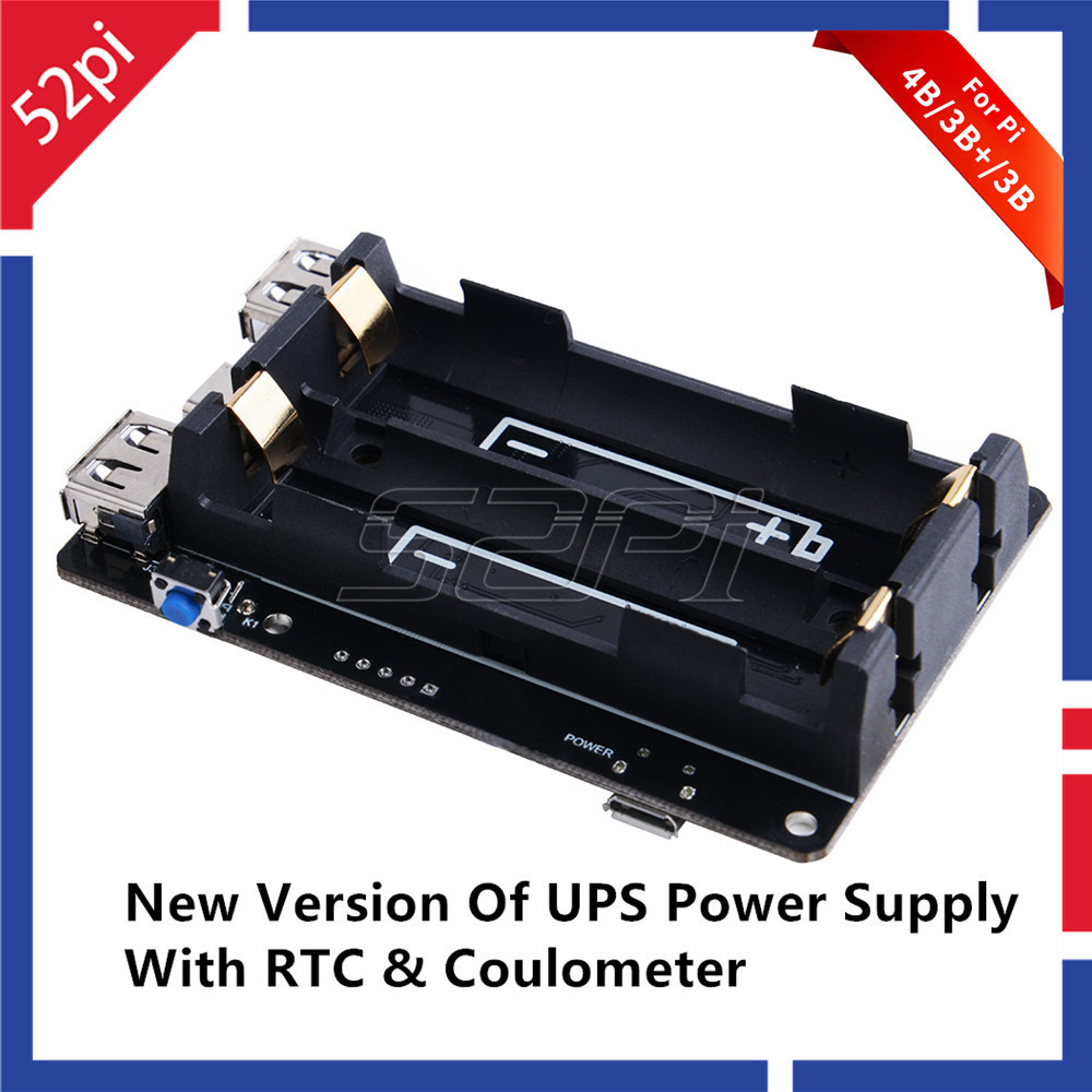Jual NEW 52Pi Original 18650 UPS With RTC & Coulometer Pro Power Supply ...