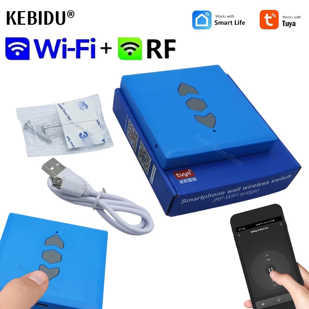Jual Multi Frequency Rolling Code WIFI Tuya Wireless 433mhz Universal ...
