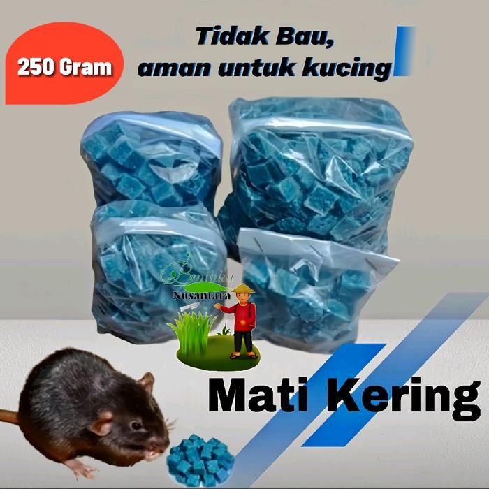 Jual Racun Tikus matikering 250 gram 0,005 BB / Racun petrokum / racun ...