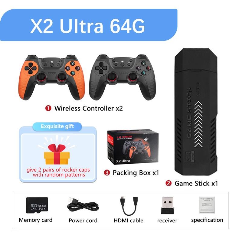 Jual Top: X2 Ultra 4K HD Retro TV Game Console Ultra Low Latency TV ...