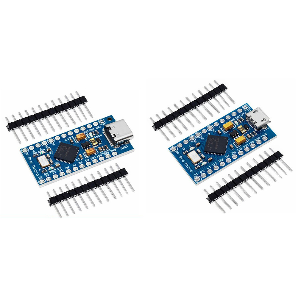 Jual Pro Micro Microcontroller Board With 2 Row Pin Header ATmega32U4 ...