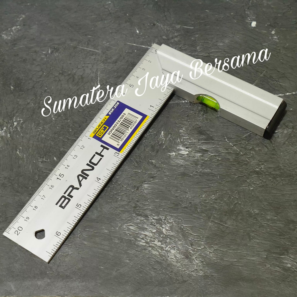Jual Penggaris siku tukang 20cm Waterpas Alumunium 8 inch 20 cm ...