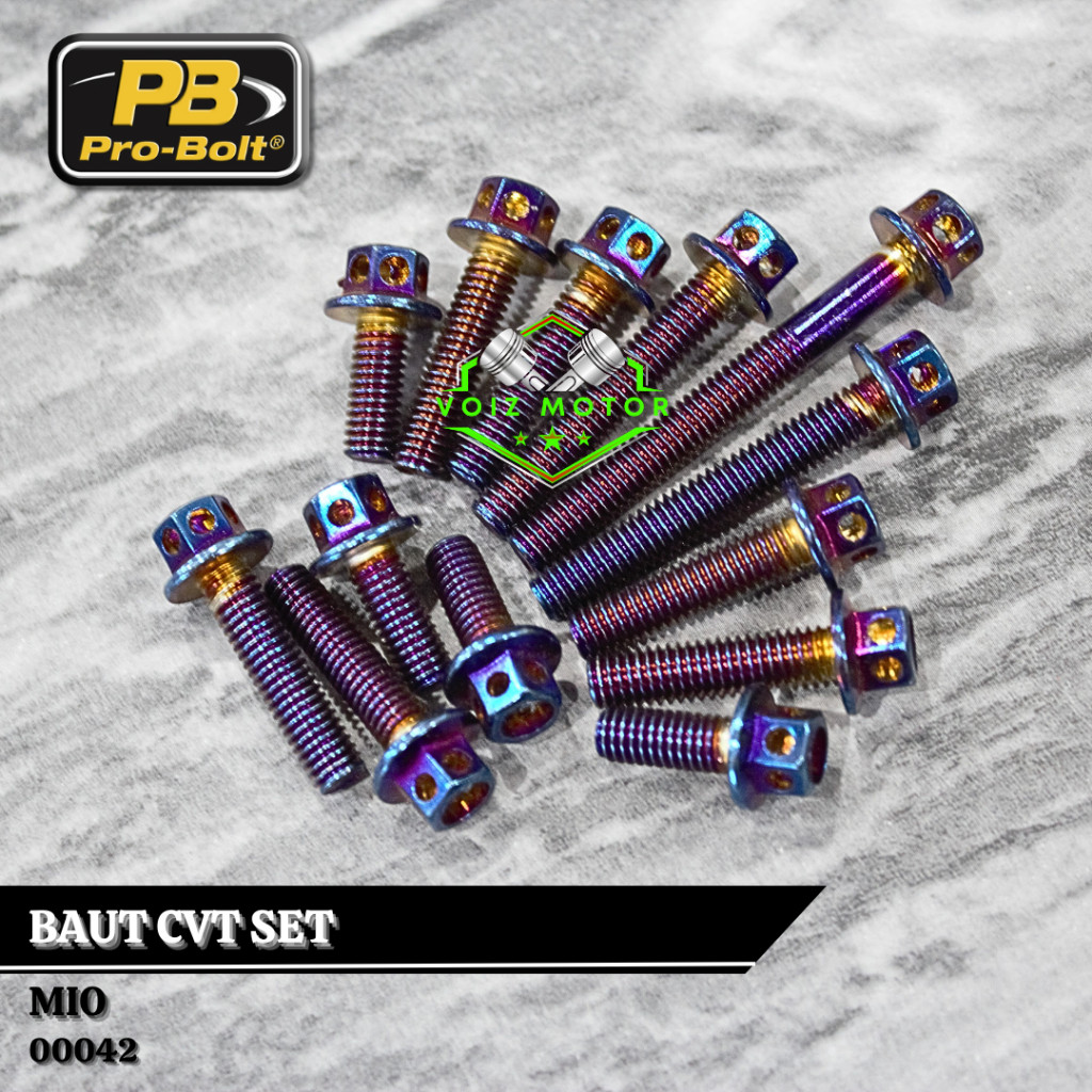 Jual Baut Probolt CVT Set Mio Probolt Stainless Steel Baut Body CVT Set ...
