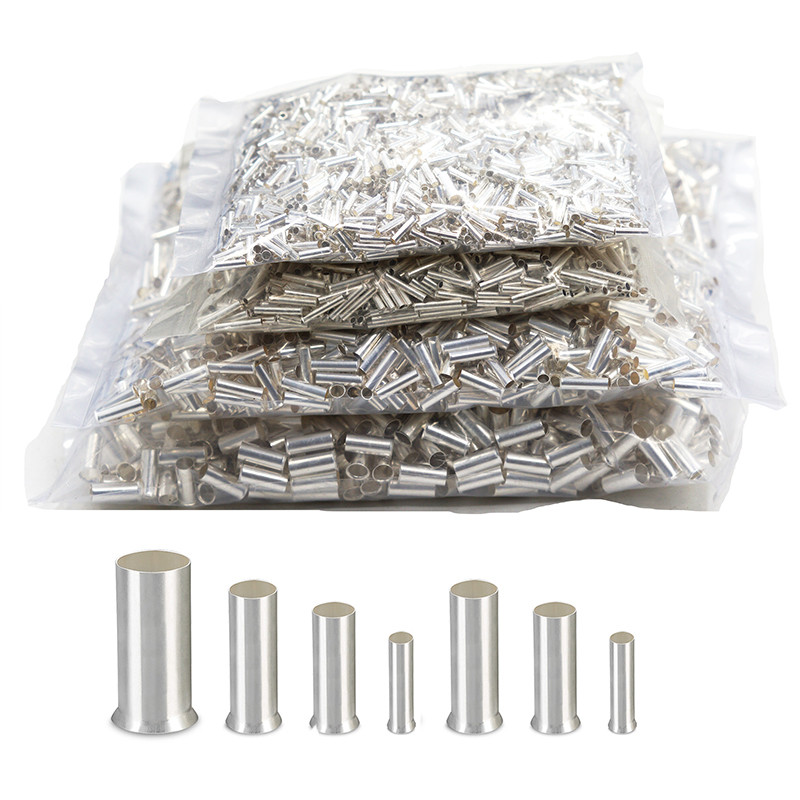 Day2DayEssentials Uninsulated Cord End Terminal Ferrules – Bootlace Crimp Connectors (All Sizes)
