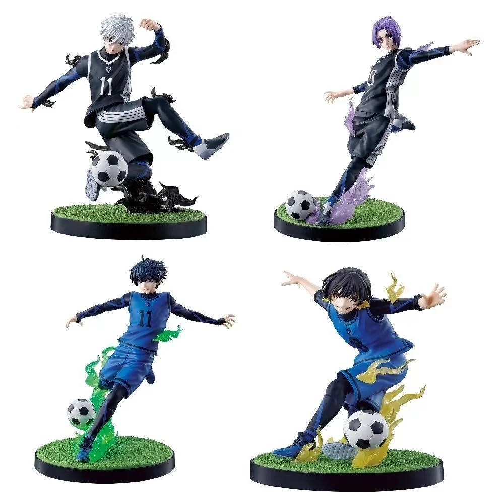 Epitome Blue Lock - Action figure Seishiro Nagi/Reo Mikage/Isagi Yoichi/Bachira Meguru, modellino in PVC, statuetta ornamentale, collezione da scrivania, idea regalo per fan (Seishiro Nagi
