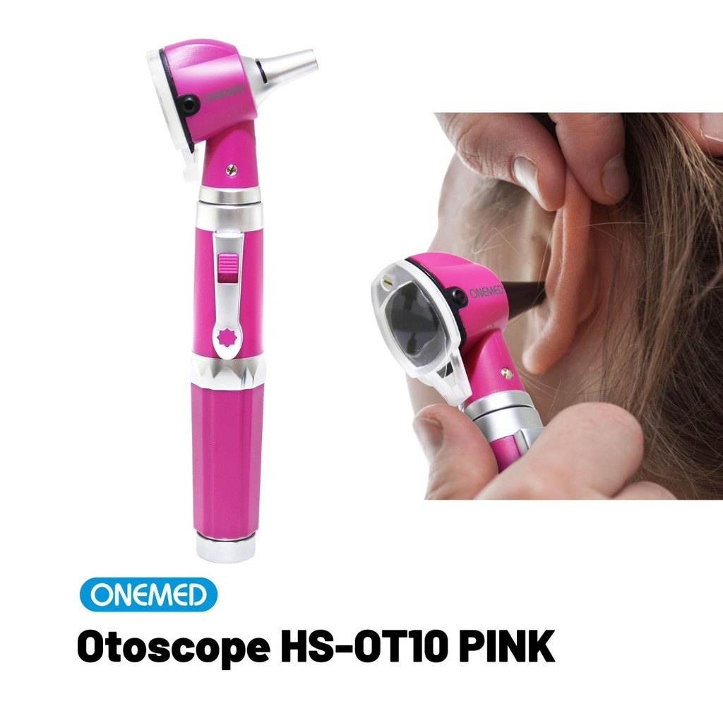 Jual ONEMED Otoscope Pink Otoskop HS-OT10 - Pemeriksaan Telinga ...
