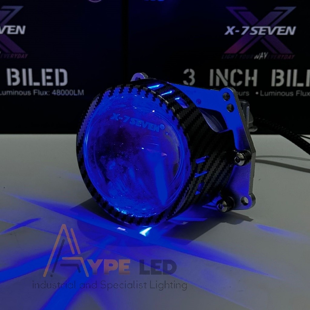 Jual BILED X9 PROJECTOR 3 INCH PULE LENS 100 WATT BILED 12-24 VOLT ...
