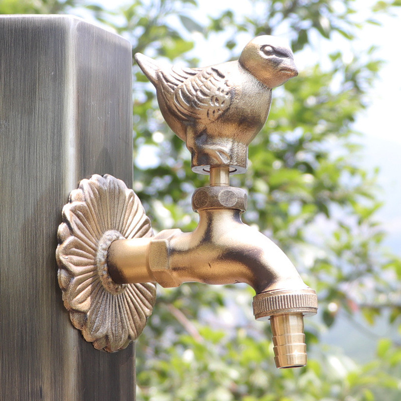 Jual Decorative outdoor faucet rural animal shape garden Bibcock with ...