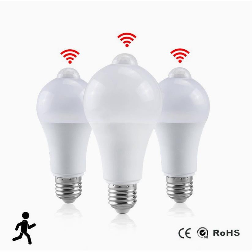 Jual NEW 1pc Motion Sensor LED Bulb 6W 9W 12W 15W 18W 20W E27 PIR ...