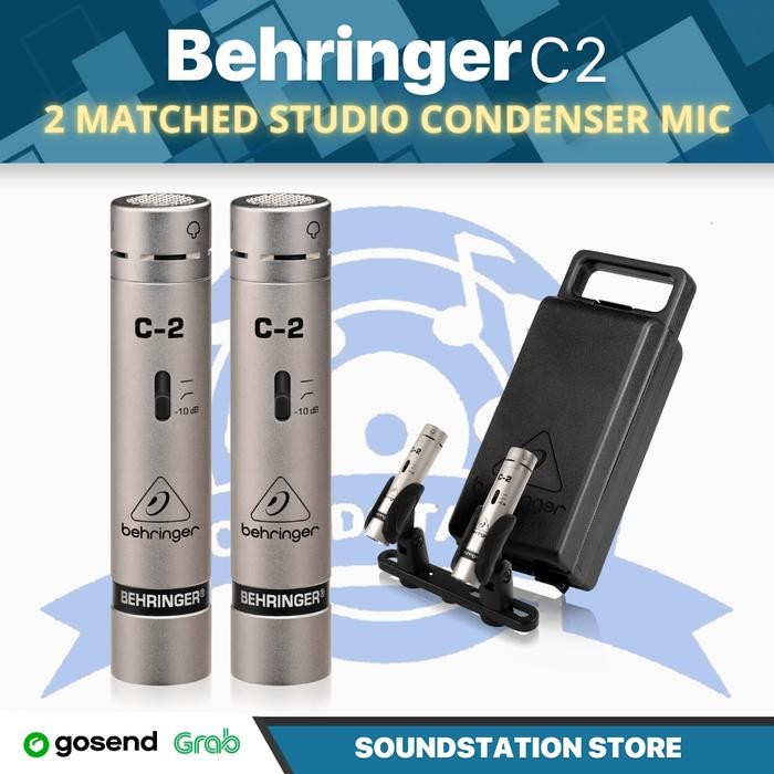 Jual Ready JT Behringer C2 Matched Studio Condenser Microphones (pair ...