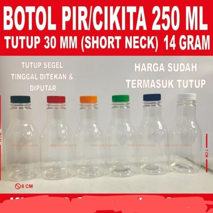 Jual (Expert) Botol Pir 250 ml Plastik PET Bening ! | Shopee Indonesia
