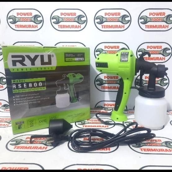 Jual SPRAY GUN LISTRIK RYU RSE-800 SEMPROT CAT ELEKTRIK PAINT ZOOM ...