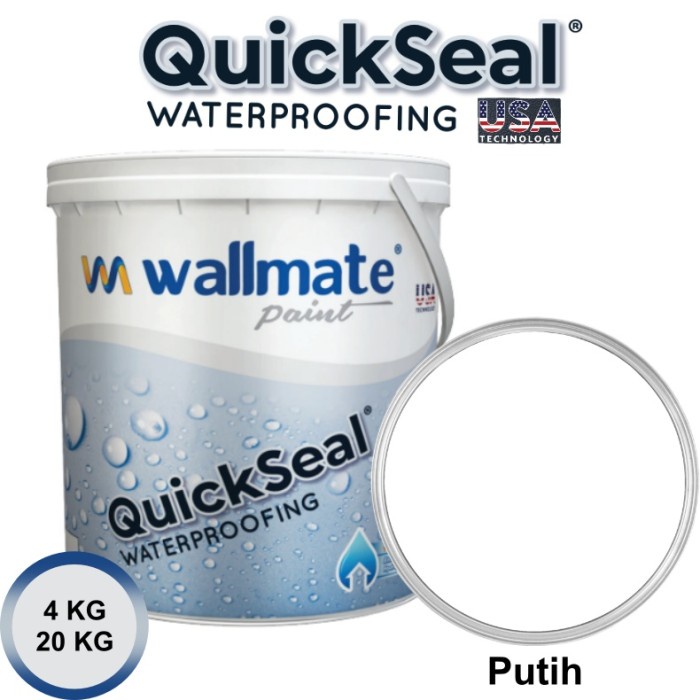 Jual Wallmate Quickseal Waterproofing Usa Putih White 20 Kg | Shopee ...