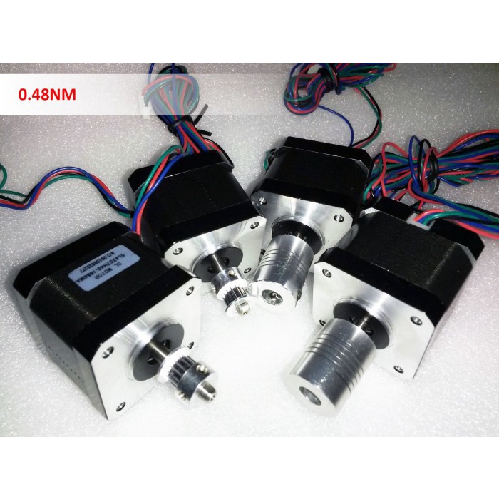 Jual 4 Pcs Step Motor 42 0.48Nm 1.8Deg 1.68A 2Phase/4Wires | Shopee ...