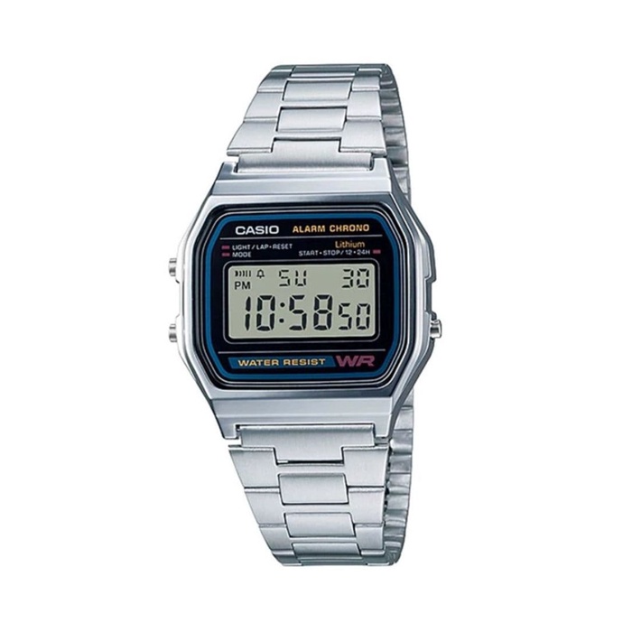 Bracelet Montre Métal Casio Pour A-155 A-158W - Acier, Unisexe, Neuf