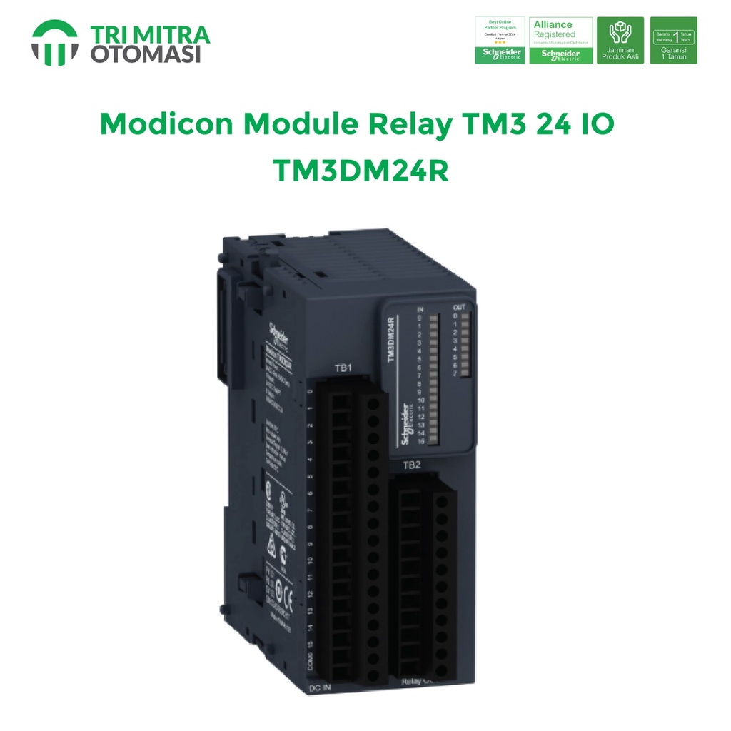 Jual Schneider Modicon Module Relay TM3 24 IO - TM3DM24R | Shopee Indonesia