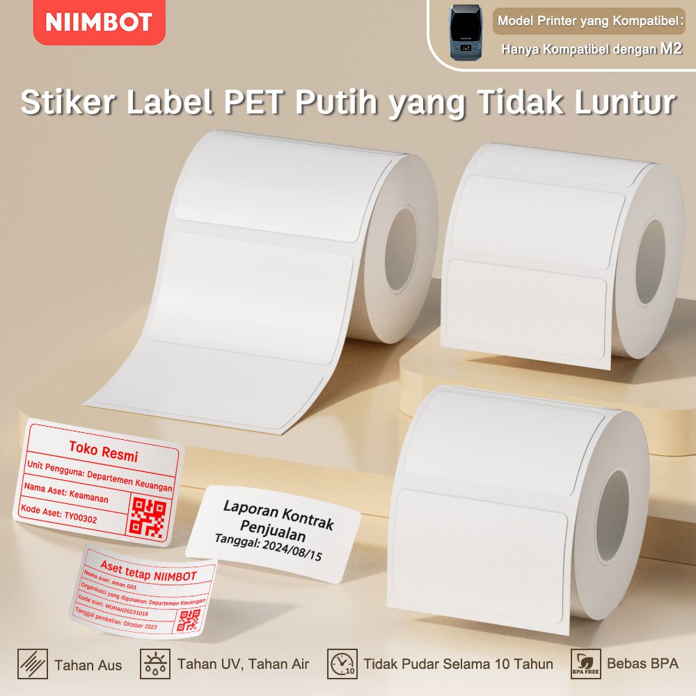 Jual Niimbot M2 Tier Label Putih Label Harga Barang Dan Maanan Erta ...