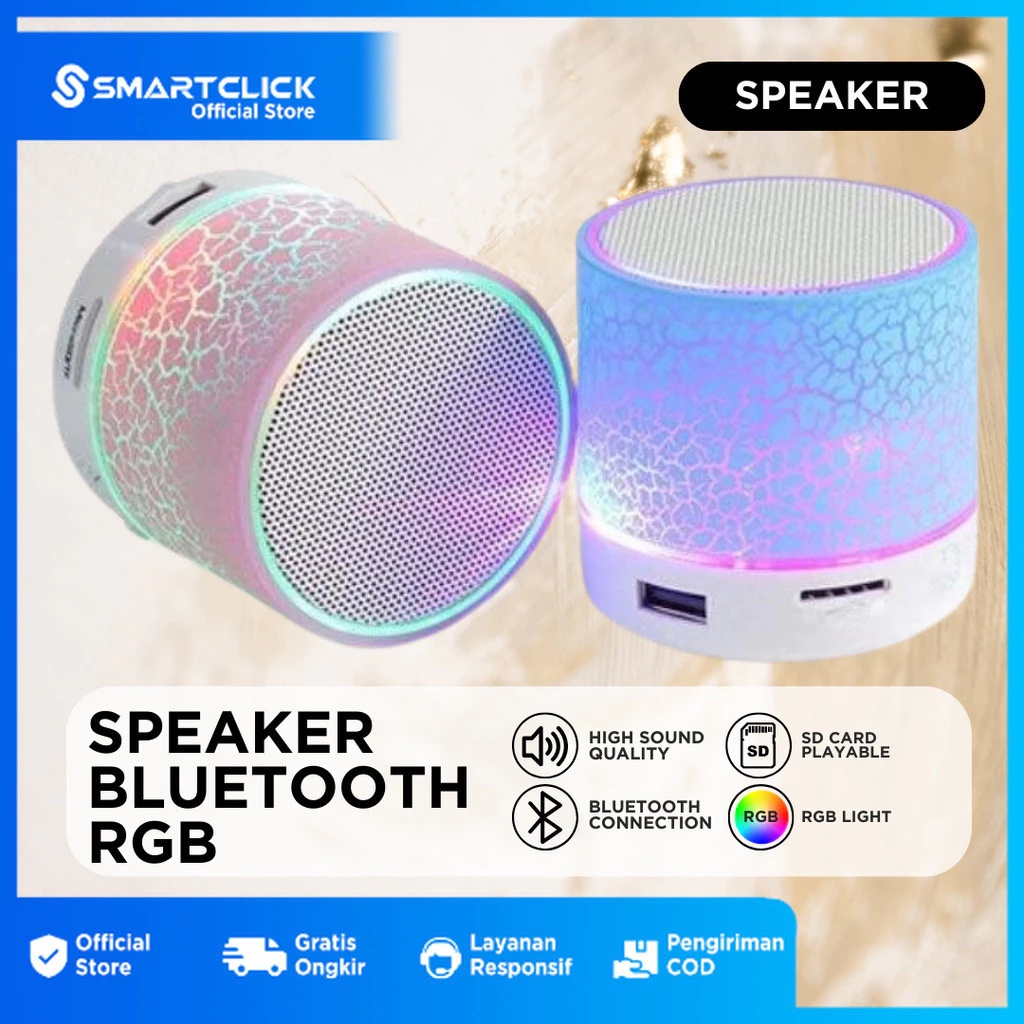 Jual Speaker Bluetooth Portable Mini RGB Dancing Light Super Bass ...