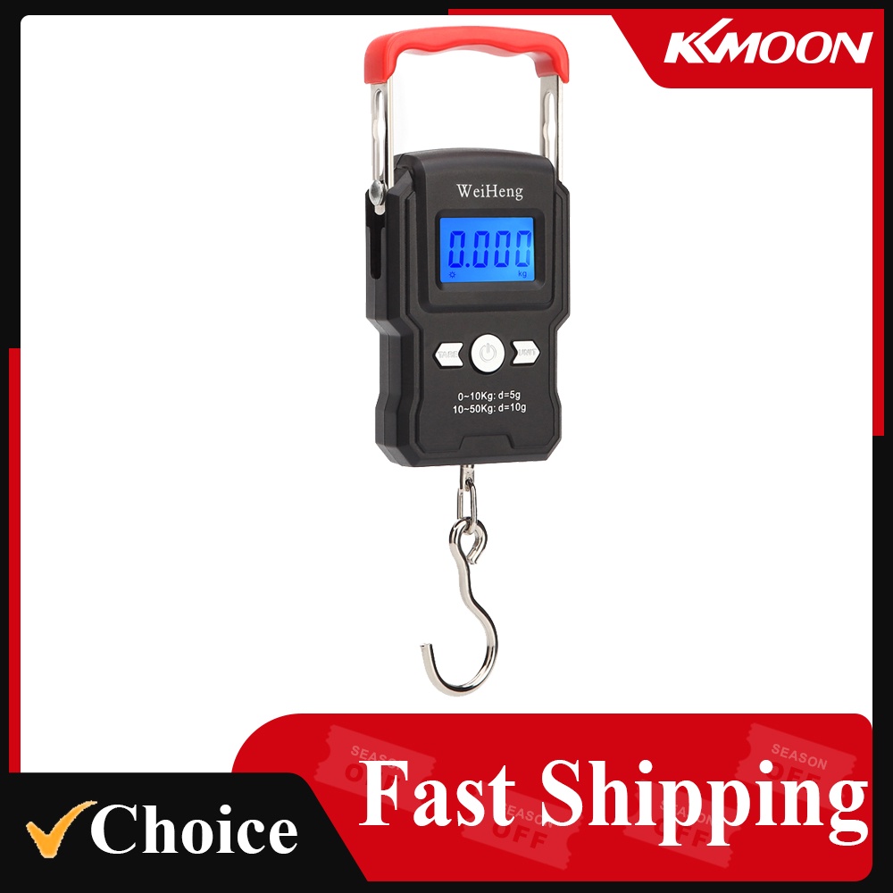 Jual 50Kg/5g Electronic Weighing Scale LCD Digital Display Hanging Hook ...