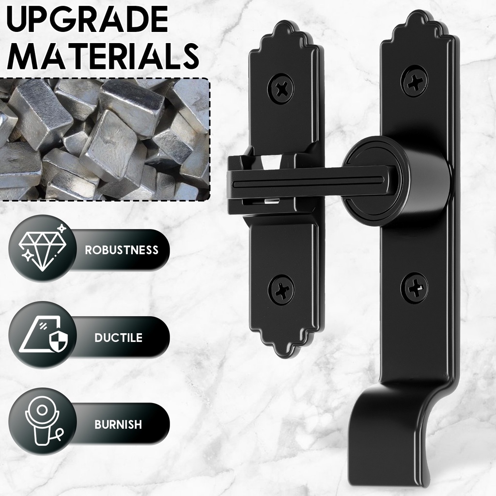Jual Barn Door Lock and Latch Rust Resistant Flip Gate Latch Stable ...