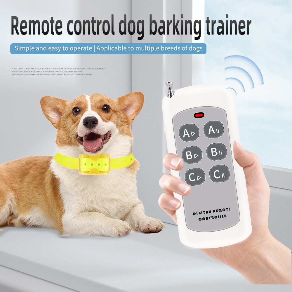 Jual Remote Control Dog Barking Trainer Electric Dog Training Collar ...