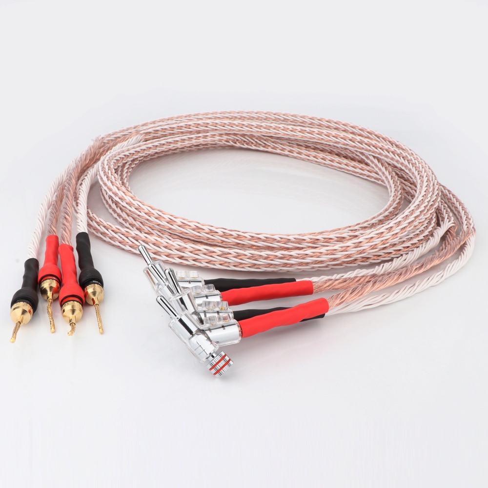 Jual CPS Pair Hi-End 12TC 5N OCC Copper Speaker Cable Gold Plated ...