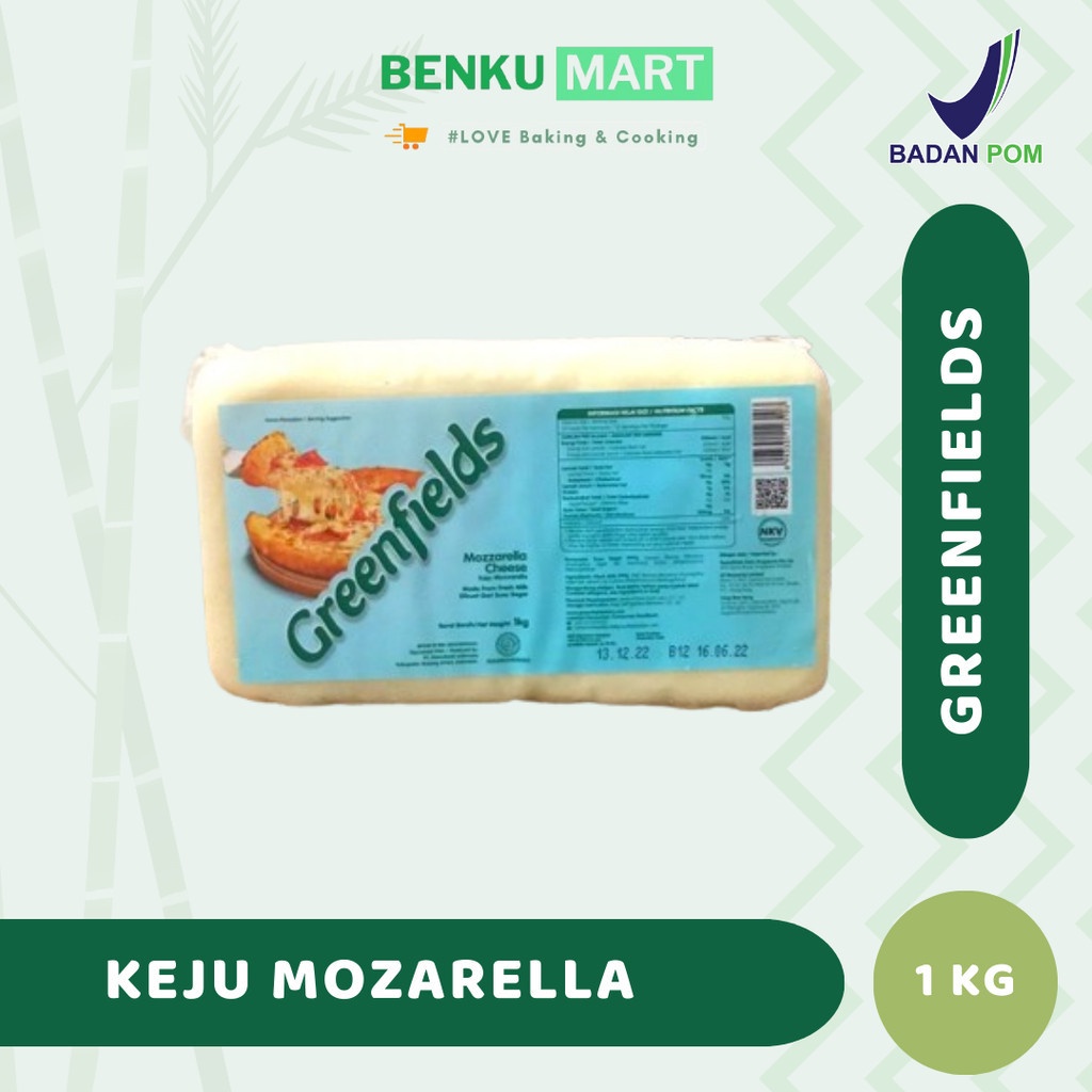 Jual Keju Mozarella Greenfields 1 Kg Mozzarella Cheese Greenfields ...