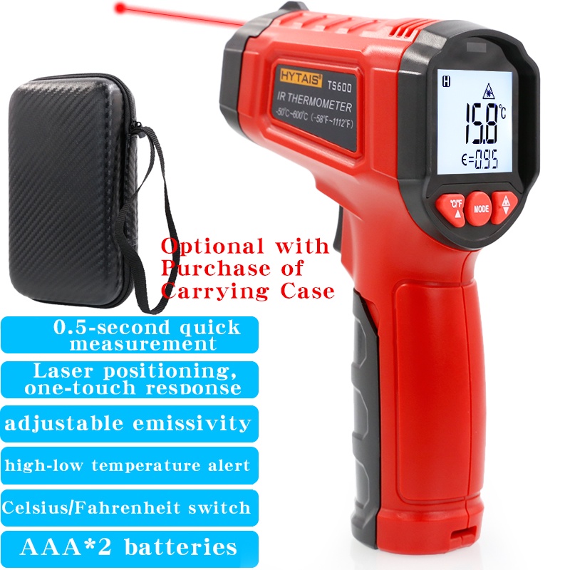 Thermomètre Infrarouge Sans Contact HYTAIS TS380 - Haute Précision Pour Usage Industriel Ou Domestique