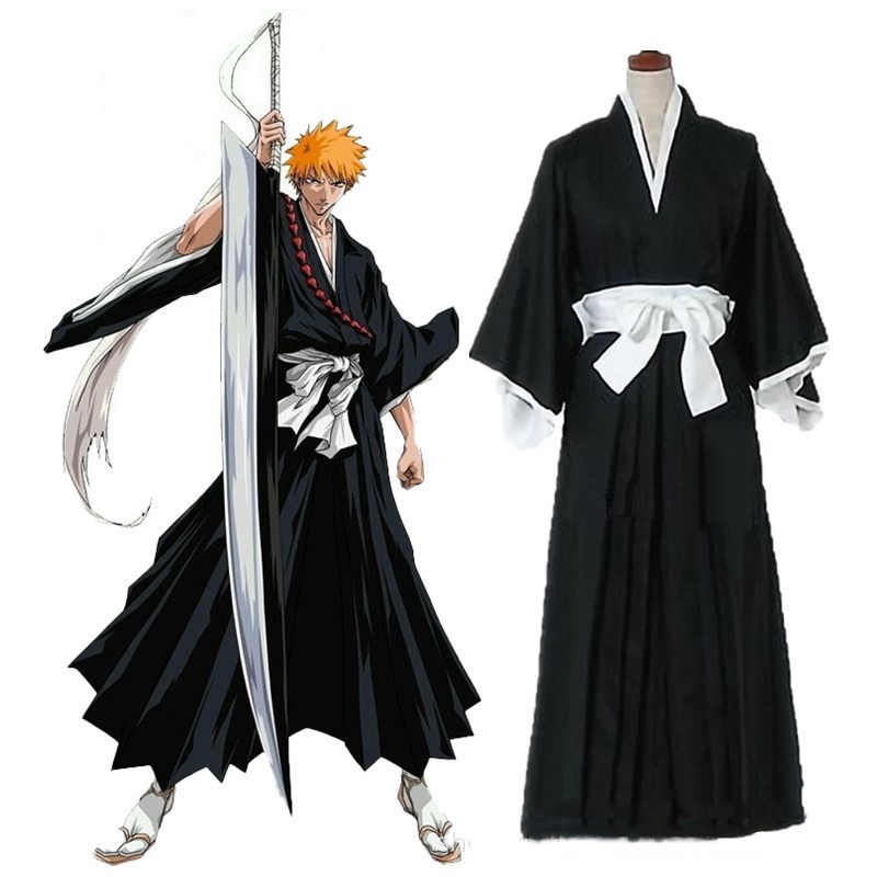 Rukia Kuchiki from Bleach Kimono Sleeve Blouse with Sword and Ice Powers Pose Design TS04 main image 1