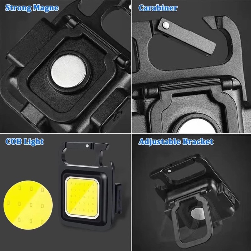 Jual LAMPU LED EMERGENCY KEYCHAIN MULTIFUNGSI/LAMPU CAMPING CAS USB ...