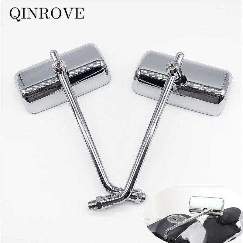 Jual NEW 8 10mm Motorcycle Rear Mirrors Aluminum Alloy Retro Mirror ...