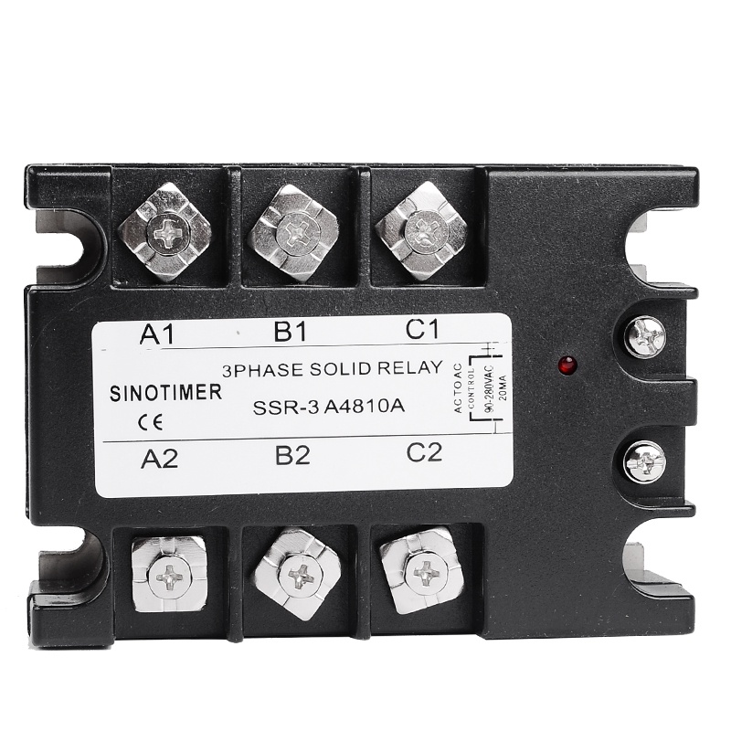 Jual NEW 3 Phase Solid State Relay 10AA AC Output 3-32V DC to 30-480V ...