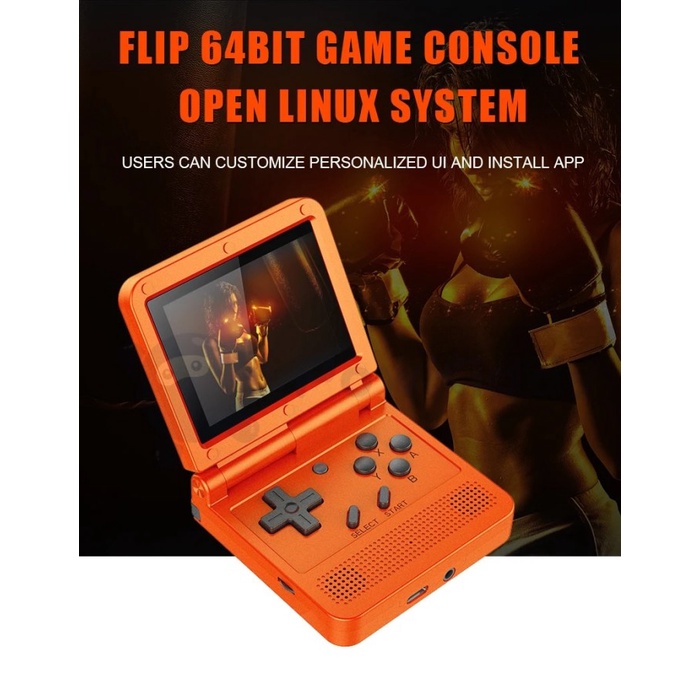 Jual 3inch IPS screen Flip Handheld console OS open linux system game ...