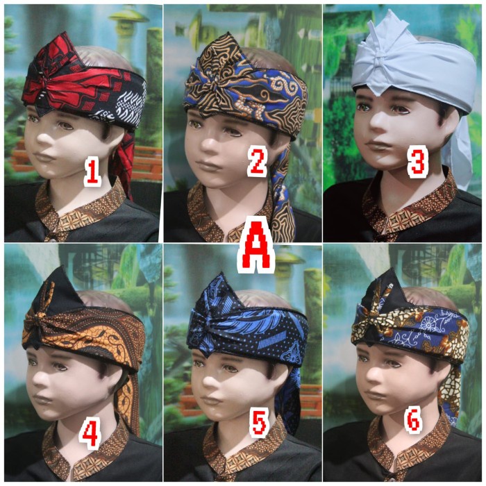 Jual Cap- Iket Kepala Sunda/Jawa Anak Anak Tradisional Eceran | Shopee ...