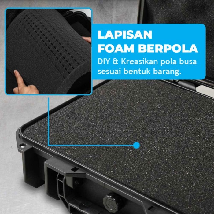 Jual Koper Tactical Box Busa Foam Custom Hardcase Waterproof Universal ...