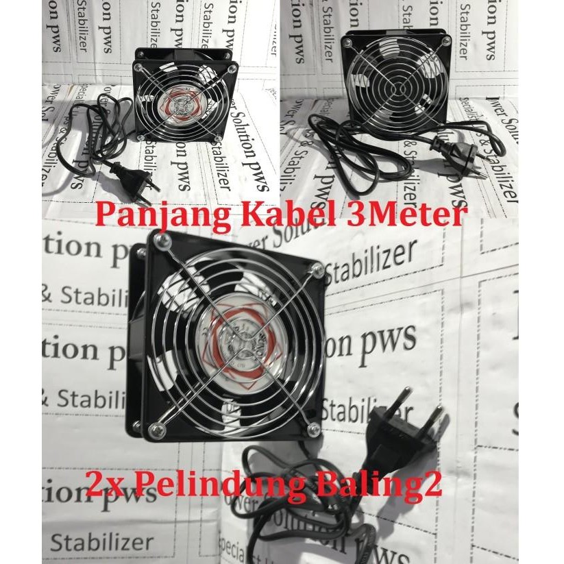 Jual Single Fan 12cm Kipas Wallmount Rack Cabinet Rak Server Cooling ...